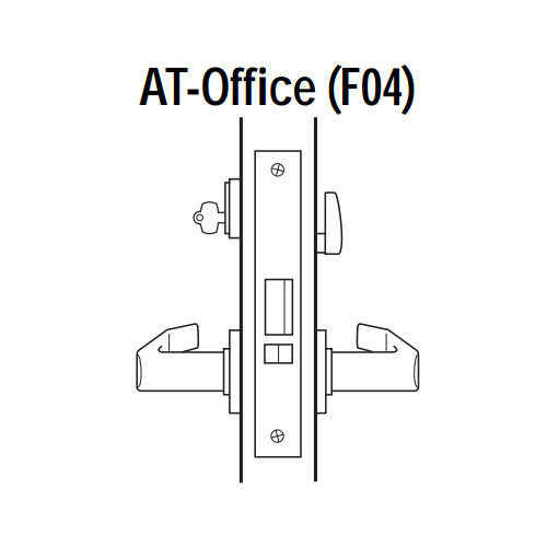 45H7AT14R690 Best 40H Series Office Heavy Duty Mortise Lever Lock with Curved with Return Style in Dark Bronze