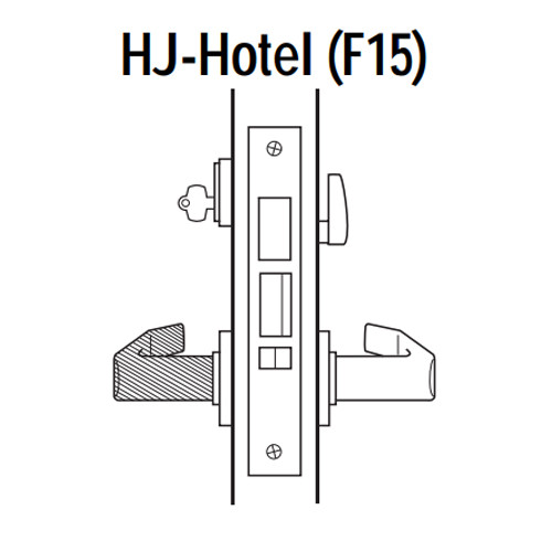 45H7HJ3H613 Best 40H Series Hotel with Deadbolt Heavy Duty Mortise Lever Lock with Solid Tube Return Style in Oil Rubbed Bronze