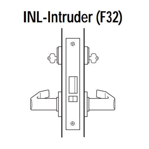 45H7INL12R613 Best 40H Series Intruder without Deadbolt Heavy Duty Mortise Lever Lock with Solid Tube with No Return in Oil Rubbed Bronze