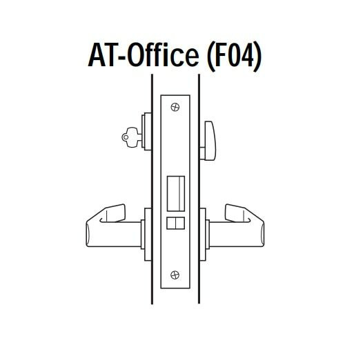45H7AT12J630 Best 40H Series Office Heavy Duty Mortise Lever Lock with Solid Tube with No Return in Satin Stainless Steel