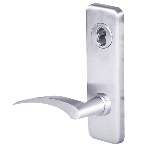 45H7CHB17LJ625 Best 40H Series Holdback without Deadbolt Heavy Duty Mortise Lever Lock with Gull Wing LH in Bright Chrome