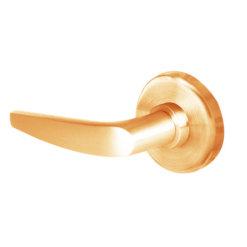 45H0L16R611 Best 40H Series Privacy with Deadbolt Heavy Duty Mortise Lever Lock with Curved with No Return in Bright Bronze