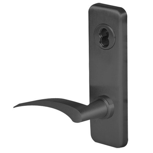 45H0LT17RJ622 Best 40H Series Privacy Heavy Duty Mortise Lever Lock with Gull Wing RH in Black