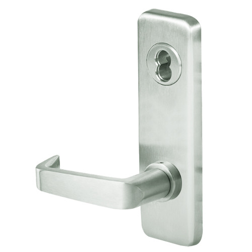 45H0L15J618 Best 40H Series Privacy with Deadbolt Heavy Duty Mortise Lever Lock with Contour with Angle Return Style in Bright Nickel