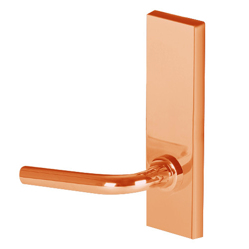 45H0L12M611 Best 40H Series Privacy with Deadbolt Heavy Duty Mortise Lever Lock with Solid Tube with No Return in Bright Bronze