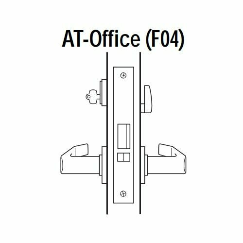 45H7AT14M605 Best 40H Series Office Heavy Duty Mortise Lever Lock with Curved with Return Style in Bright Brass