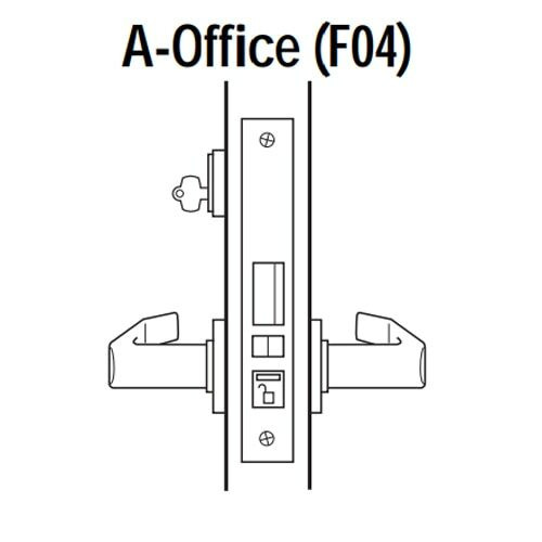 45H7A15M619 Best 40H Series Office Heavy Duty Mortise Lever Lock with Contour with Angle Return Style in Satin Nickel