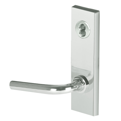 45H7R12M618 Best 40H Series Classroom Heavy Duty Mortise Lever Lock with Solid Tube with No Return in Bright Nickel