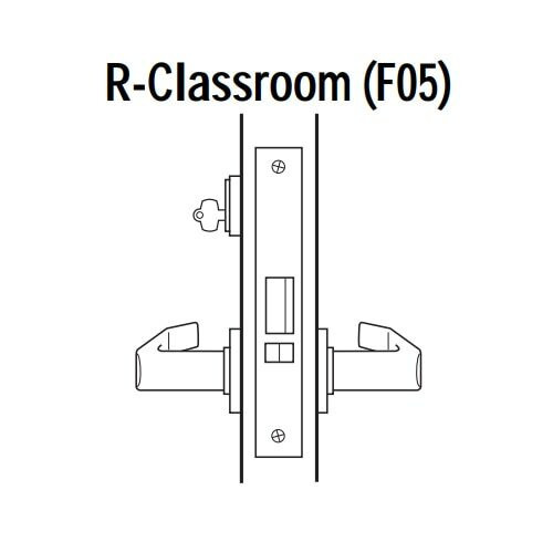 45H7R17LM613 Best 40H Series Classroom Heavy Duty Mortise Lever Lock with Gull Wing LH in Oil Rubbed Bronze