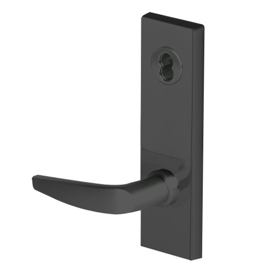 45H7HJ16M622 Best 40H Series Hotel with Deadbolt Heavy Duty Mortise Lever Lock with Curved with No Return in Black