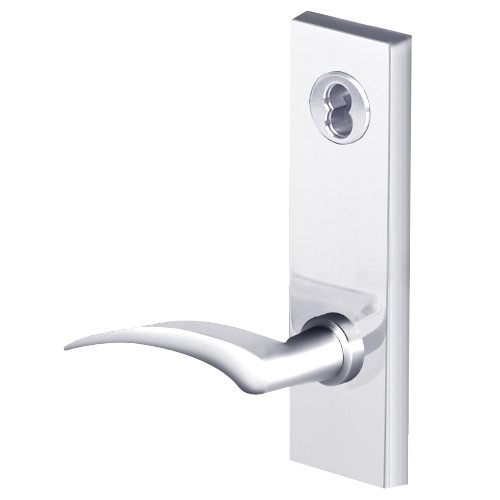 45H7C17RM625 Best 40H Series Public Entrance without Deadbolt Heavy Duty Mortise Lever Lock with Gull Wing RH in Bright Chrome