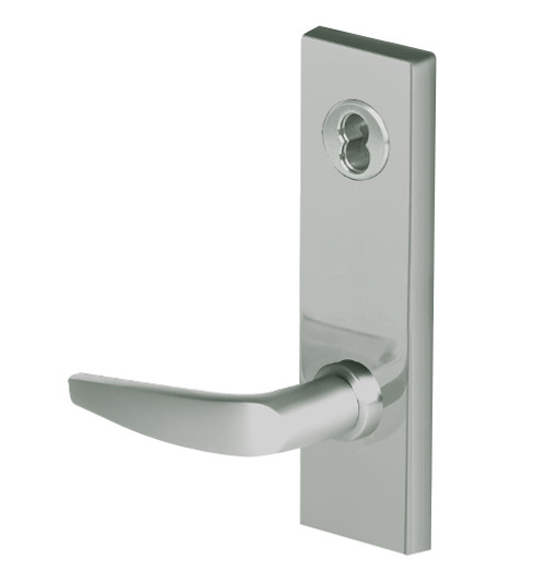 45H7INL16M619 Best 40H Series Intruder without Deadbolt Heavy Duty Mortise Lever Lock with Curved with No Return in Satin Nickel