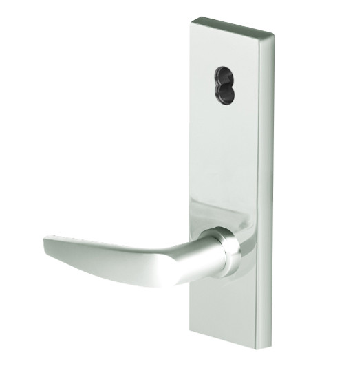 45H7AB16N618 Best 40H Series Office with Deadbolt Heavy Duty Mortise Lever Lock with Curved with No Return in Bright Nickel