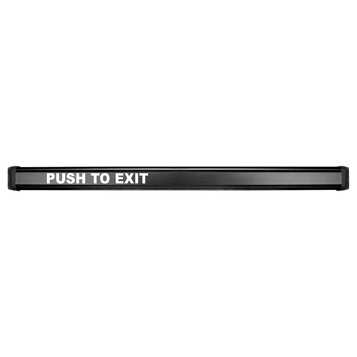 EMB-BK Securitron Electromechanical Bar in Black Anodized Finish — manufacturer photo via SecLock (SEC100EMBBK)