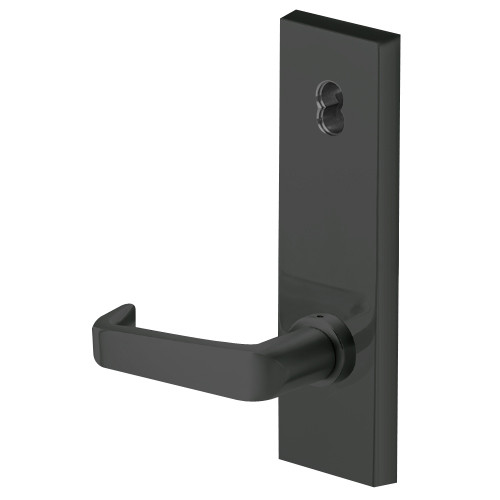45H7HJ15N622 Best 40H Series Hotel with Deadbolt Heavy Duty Mortise Lever Lock with Contour with Angle Return Style in Black