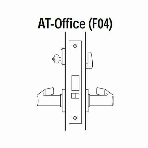 45H7AT14N622 Best 40H Series Office Heavy Duty Mortise Lever Lock with Curved with Return Style in Black