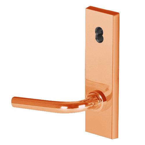 45H7R12N611 Best 40H Series Classroom Heavy Duty Mortise Lever Lock with Solid Tube with No Return in Bright Bronze