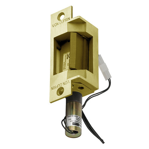 6211-FS-12VDC-US4 Von Duprin Electric Strike in Satin Brass Finish
