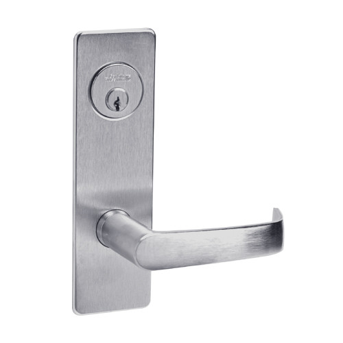 ML2068-NSP-626 Corbin Russwin ML2000 Series Mortise Privacy or Apartment Locksets with Newport Lever in Satin Chrome ML2068-NSP-626 Corbin Russwin ML2000 Series Mortise Privacy or Apartment Locksets with Newport Lever in Satin Chrome
