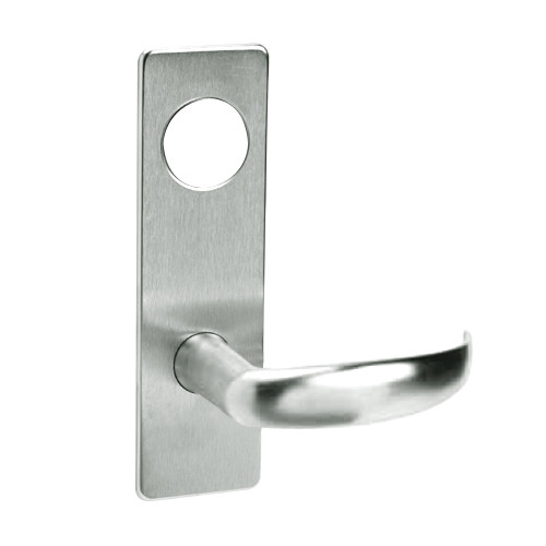 ML2029-PSN-618 Corbin Russwin ML2000 Series Mortise Hotel Locksets with Princeton Lever and Deadbolt in Bright Nickel