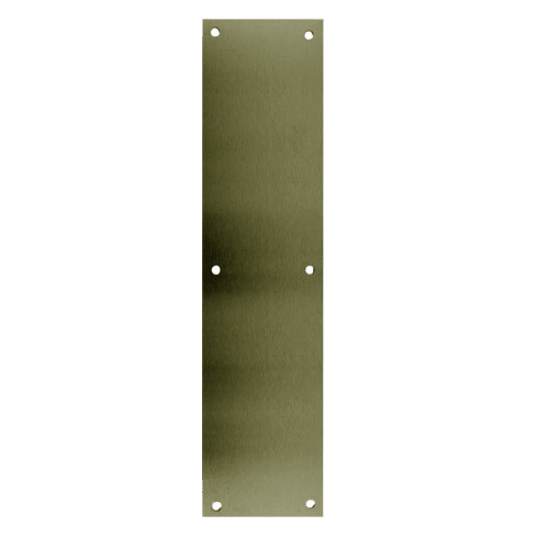 71-609 Don Jo 0.50 Push Plate in Satin Brass Finish
