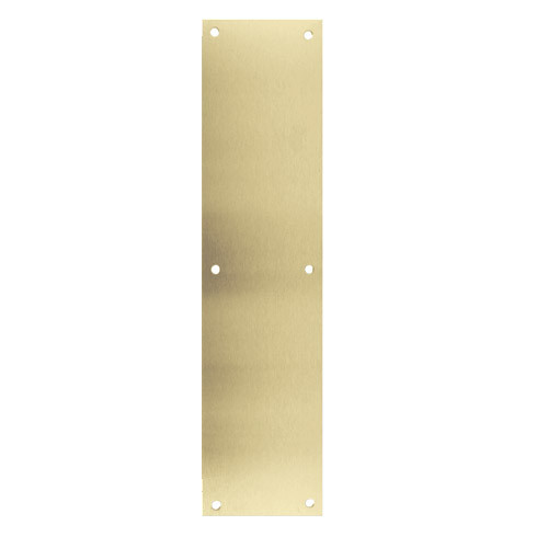 73-606 Don Jo 0.50 Push Plate in Clear Satin Brass Finish