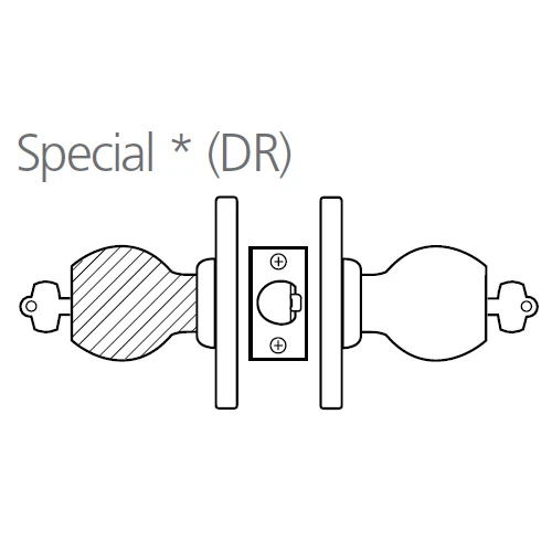 8K47DR4DS3613 Best 8K Series Special Heavy Duty Cylindrical Knob Locks with Round Style in Oil Rubbed Bronze