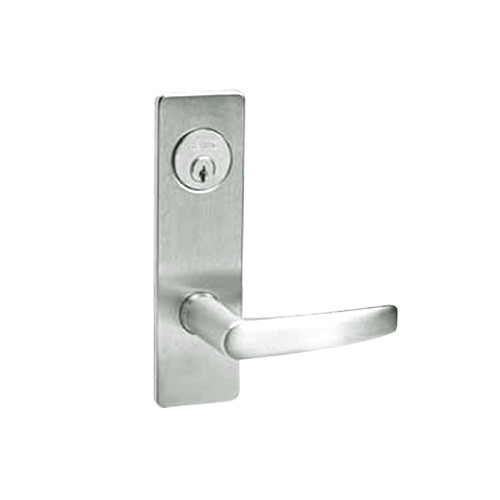 ML2059-ASR-618 Corbin Russwin ML2000 Series Mortise Security Storeroom Locksets with Armstrong Lever and Deadbolt in Bright Nickel