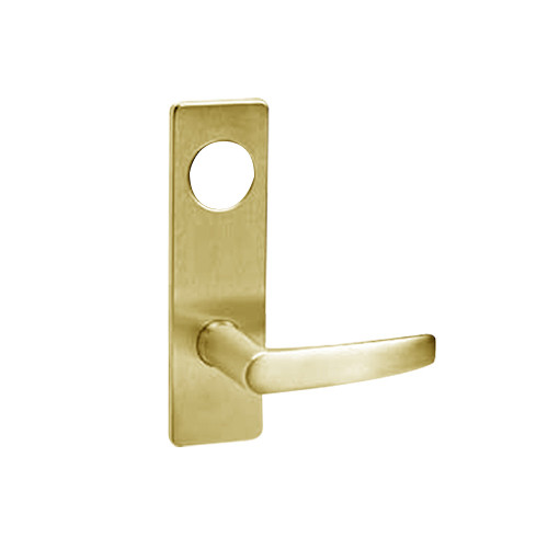 ML2069-ASR-605-M31 Corbin Russwin ML2000 Series Mortise Institution Privacy Trim Pack with Armstrong Lever in Bright Brass