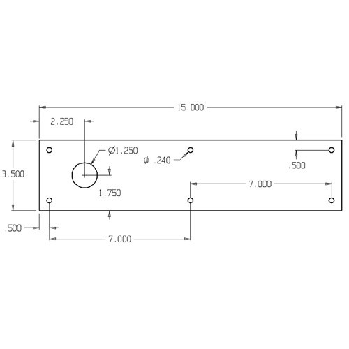 CFC70-630 Don Jo Push Plates with Holes