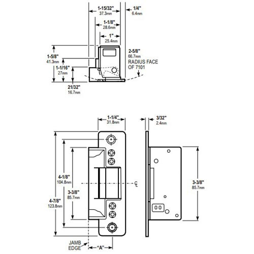 7100-310-628 Adams Rite Electric Strike