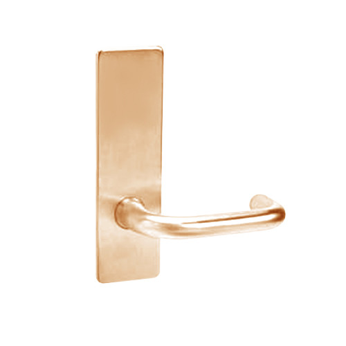 ML2070-LWR-612 Corbin Russwin ML2000 Series Mortise Full Dummy Locksets with Lustra Lever in Satin Bronze