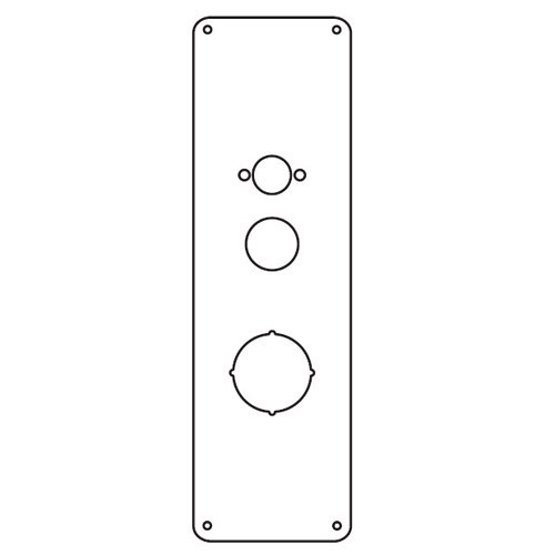 RP-15-630 Don Jo Remodeler Plate in Stainless Steel Finish