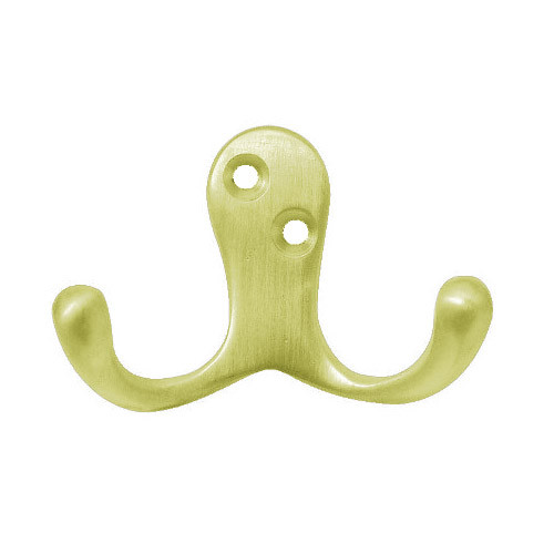 302-605 Don Jo Coat Hook in Bright Brass Finish
