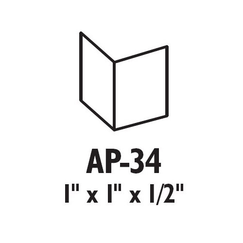 AP-34-606 Don Jo Door Flip Guard in Clear Satin Brass Finish