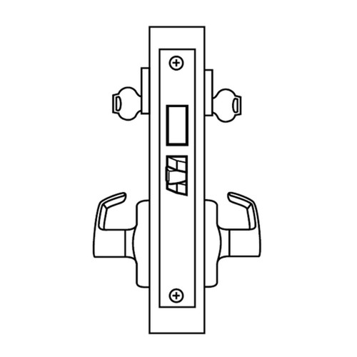 ML2062-LWP-613 Corbin Russwin ML2000 Series Mortise Intruder Locksets with Lustra Lever with Deadbolt in Oil Rubbed Bronze