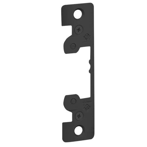 FPK7401-119 Adams Rite Faceplate Kit for use with 7401 Electric Strikes in Satin Black — manufacturer photo via SecLock (AR7401FPK335Master)