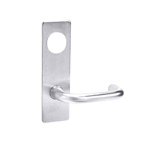 ML2048-LWM-625-CL7 Corbin Russwin ML2000 Series IC 7-Pin Less Core Mortise Entrance Locksets with Lustra Lever in Bright Chrome