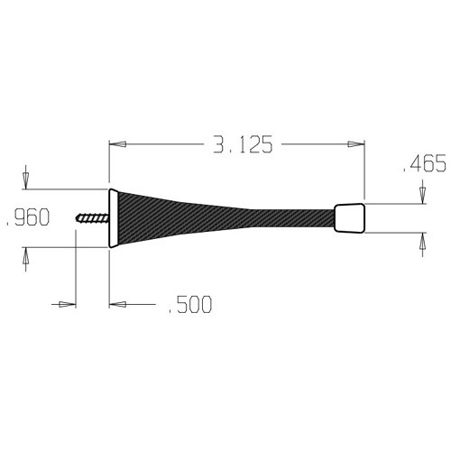 1509-609 Don Jo Spring Base Stop Dimensional View