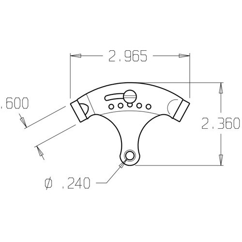 1502-626 Don Jo Hinge Stop Dimensional View