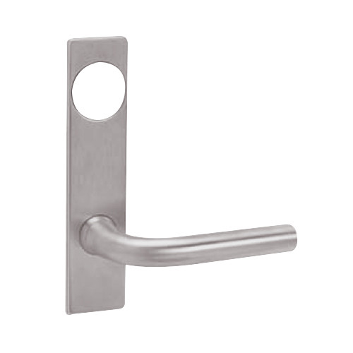 ML2072-RWP-630-CL6 Corbin Russwin ML2000 Series IC 6-Pin Less Core Mortise Classroom Intruder Locksets with Regis Lever with Deadbolt in Satin Stainless