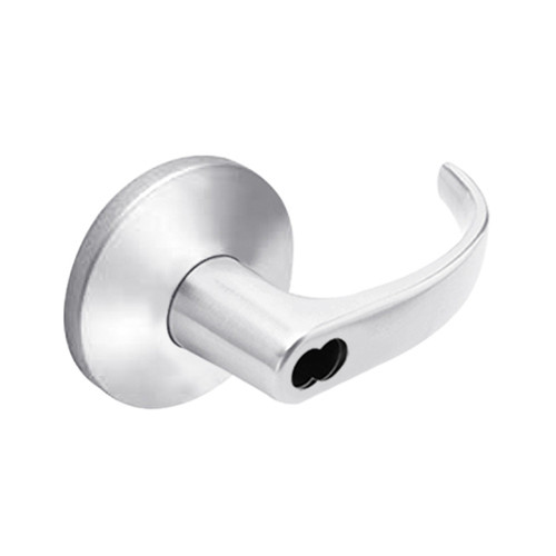 9K57AB14LSTK625LM Best 9K Series Entrance Cylindrical Lever Locks with Curved with Return Lever Design Accept 7 Pin Best Core in Bright Chrome