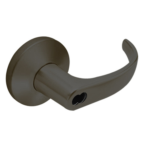 9K57D14KSTK613LM Best 9K Series Storeroom Cylindrical Lever Locks with Curved with Return Lever Design Accept 7 Pin Best Core in Oil Rubbed Bronze