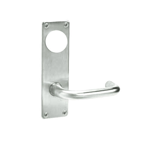 ML2053-LSN-618-CL6 Corbin Russwin ML2000 Series IC 6-Pin Less Core Mortise Entrance Locksets with Lustra Lever in Bright Nickel