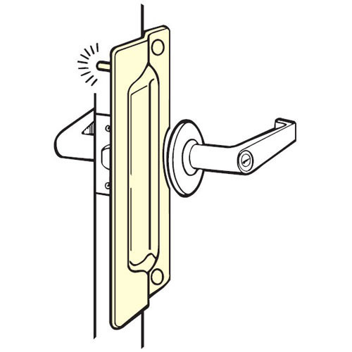 PLP-211-EBF-CP Don Jo Latch Protector in Chrome Plated Finish