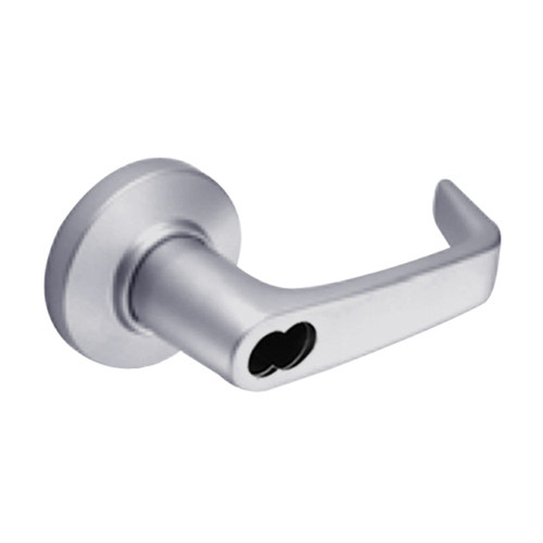 9K57T15CSTK626LM Best 9K Series Dormitory Cylindrical Lever Locks with Contour Angle with Return Lever Design Accept 7 Pin Best Core in Satin Chrome