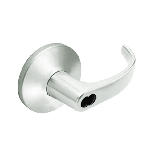 9K57A14LSTK618LM Best 9K Series Dormitory or Storeroom Cylindrical Lever Locks with Curved with Return Lever Design Accept 7 Pin Best Core in Bright Nickel