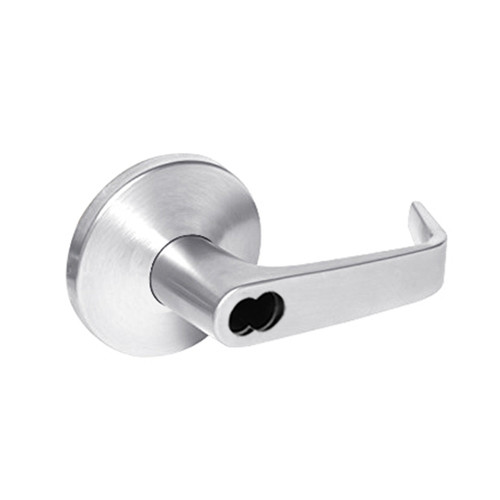 9K57A15LS3625LM Best 9K Series Dormitory or Storeroom Cylindrical Lever Locks with Contour Angle with Return Lever Design Accept 7 Pin Best Core in Bright Chrome