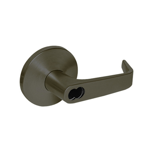 9K47EA15LS3613LM Best 9K Series Entrance or Office Cylindrical Lever Locks with Contour Angle with Return Lever Design Accept 7 Pin Best Core in Oil Rubbed Bronze