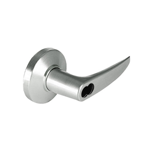 9K57EA16CSTK618LM Best 9K Series Entrance or Office Cylindrical Lever Locks with Curved without Return Lever Design Accept 7 Pin Best Core in Bright Nickel